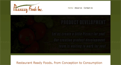 Desktop Screenshot of pizzazzyfoods.com